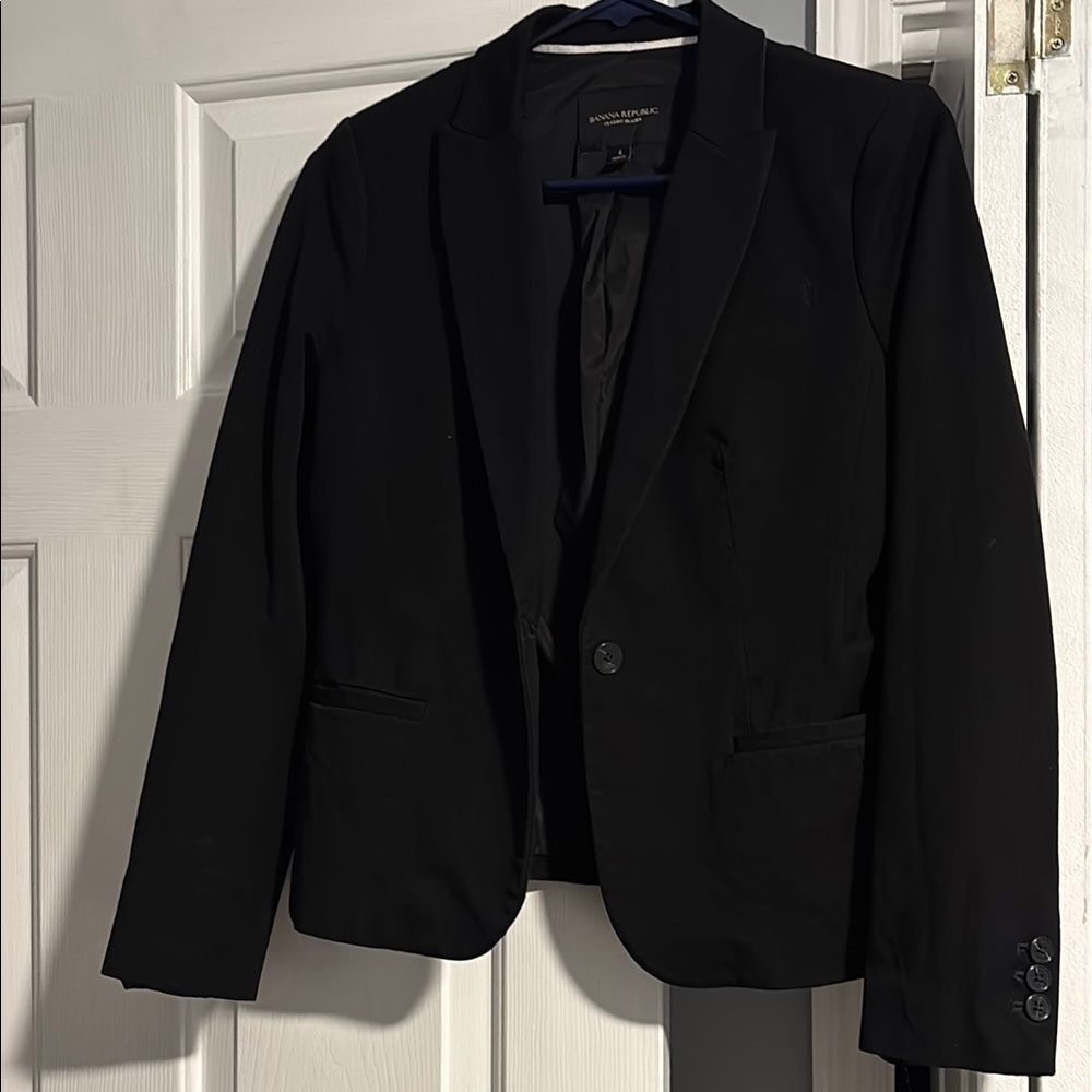 Banana Republic Black Sport Coat Modern Fit